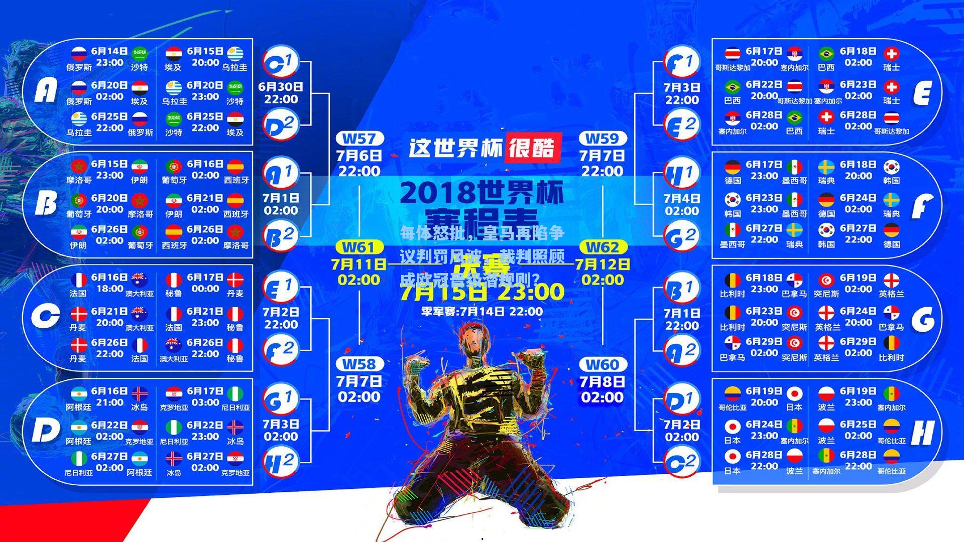 每体怒批，皇马再陷争议判罚风波，裁判照顾成欧冠晋级潜规则？